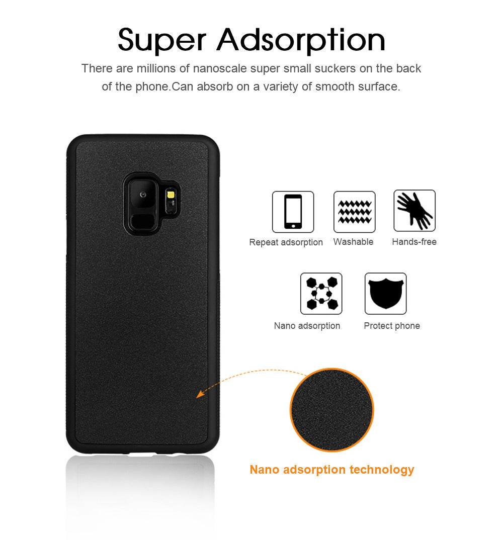 My Store Anti Gravity Case, transparent phone case with secure wall-grip back panel