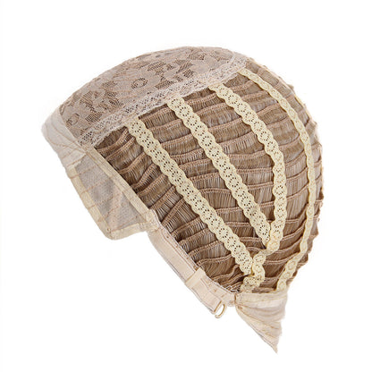 Women's gradient short bob wig with medium split, styled in a natural-looking layered cut