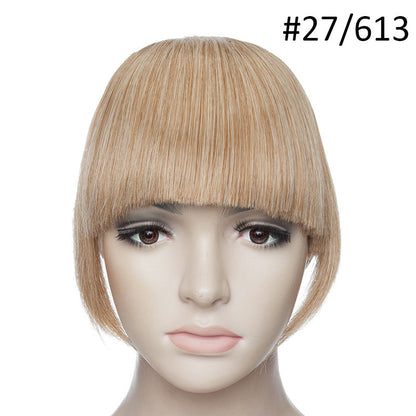 3D clip-in bangs hair extensions by My Store, shown in a natural front-facing style