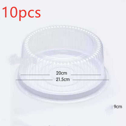 Transparent round cake packaging blister box