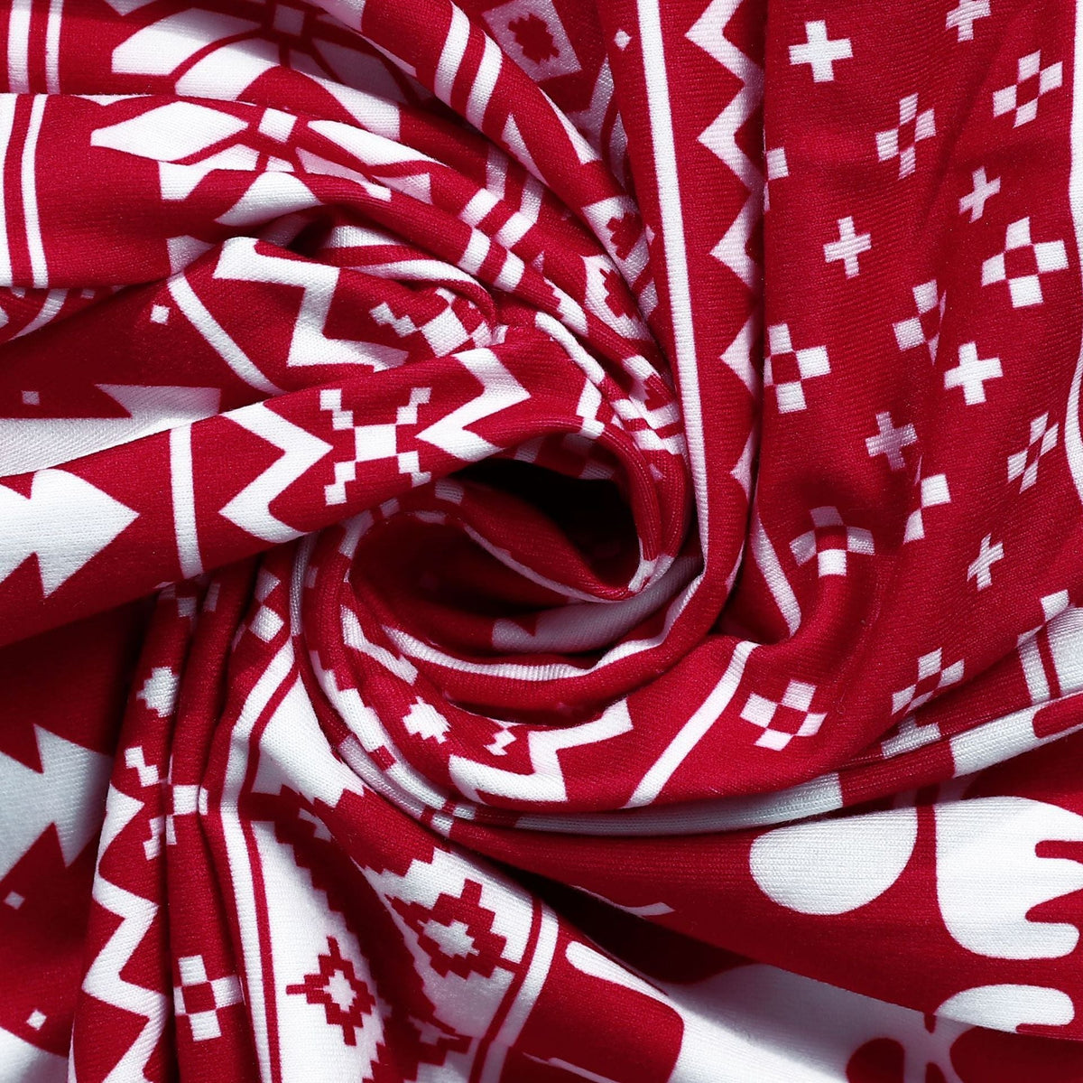 Christmas printed parent-child wear by My Store, festive matching outfits for parents and children