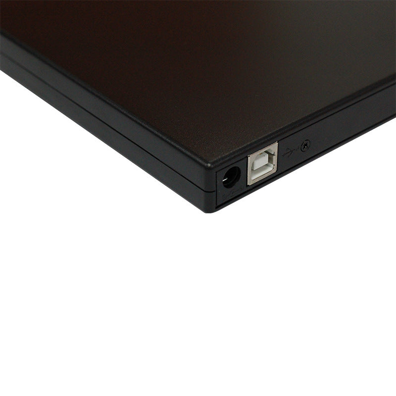 USB external portable mobile DVD burning drive in compact black design