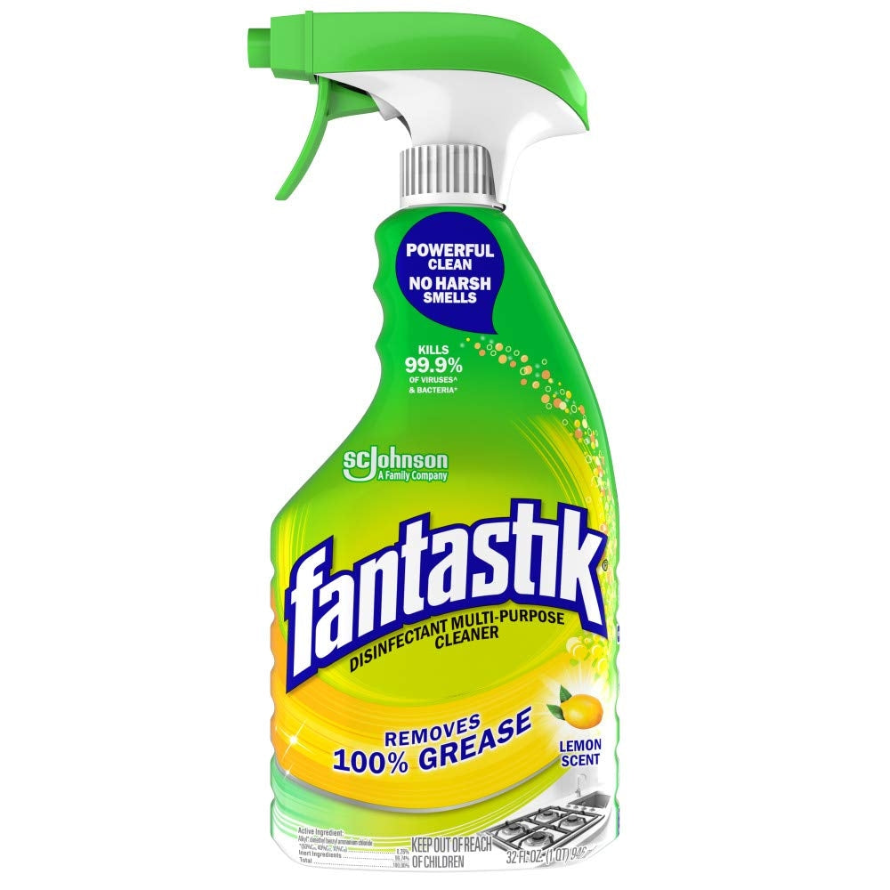 Fantastik Disinfectant Multi Purpose Cleaner, Lemon Scent 32 Fl Oz