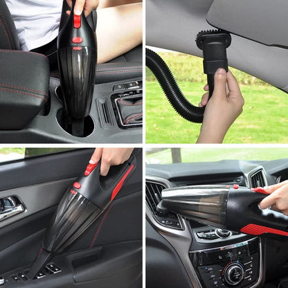 Handheld high-power vacuum cleaner for small cars in compact portable design