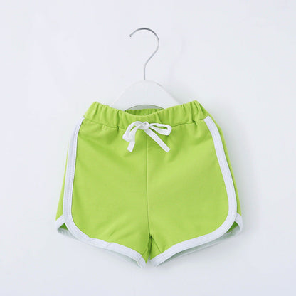 Boys' and girls' shorts by My Store displayed in a product image