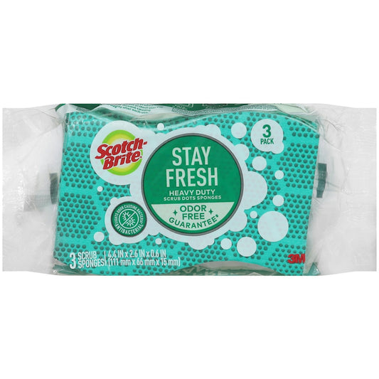 Scotch-Brite Stay Fresh Heavy Duty Scrub Dots Sponge
