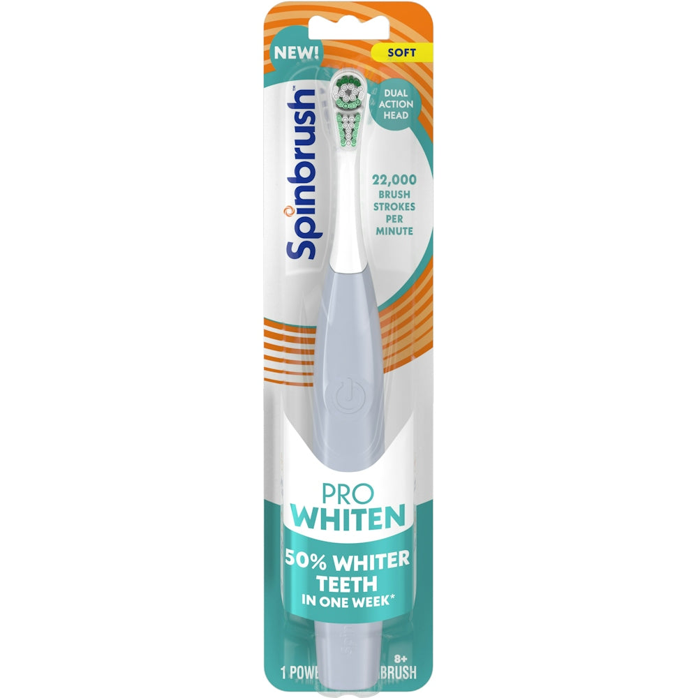 Spinbrush Toothbrush, Powered, Soft, 8