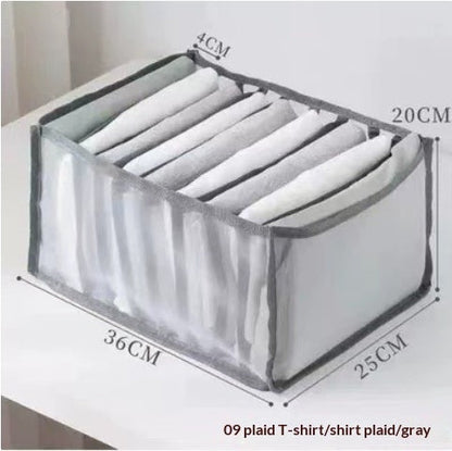 My Store underwear storage box made of non-woven fabric with compartmented interior