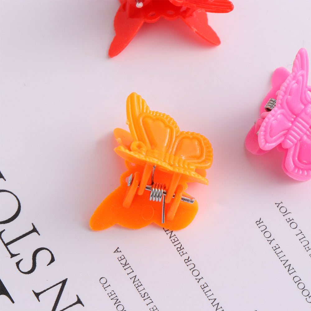 Color mini hair clips in assorted bright shades by My Store