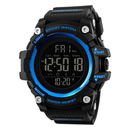 Men's outdoor sports electronic watch with multifunction digital display in black My Store design