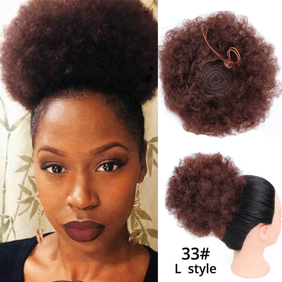 High puff ponytail hairpiece by My Store, shown from the front with voluminous textured curls