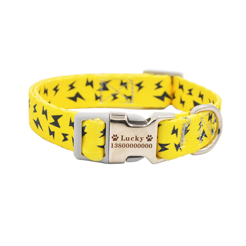 Custom dog collar by My Store, adjustable personalized collar for dogs