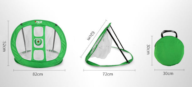 Golf cutting practice net for practicing golf swings indoors or outdoors