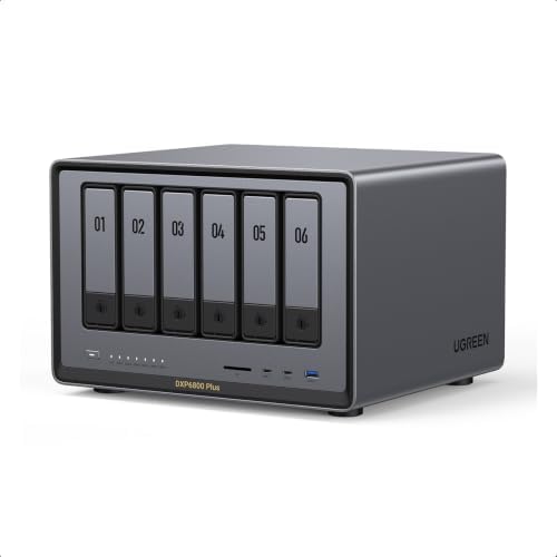 UGREEN NAS DXP6800 Pro 6-bay network attached storage (NAS) device for team and small business file sharing and backup.