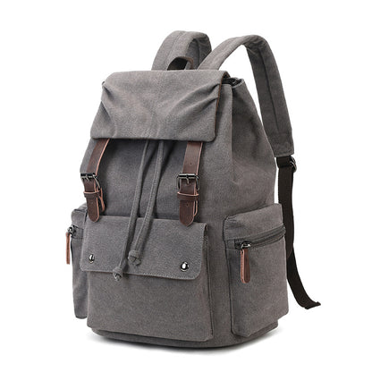 Cross-Border Canvas Student Backpack for Outdoor Travel