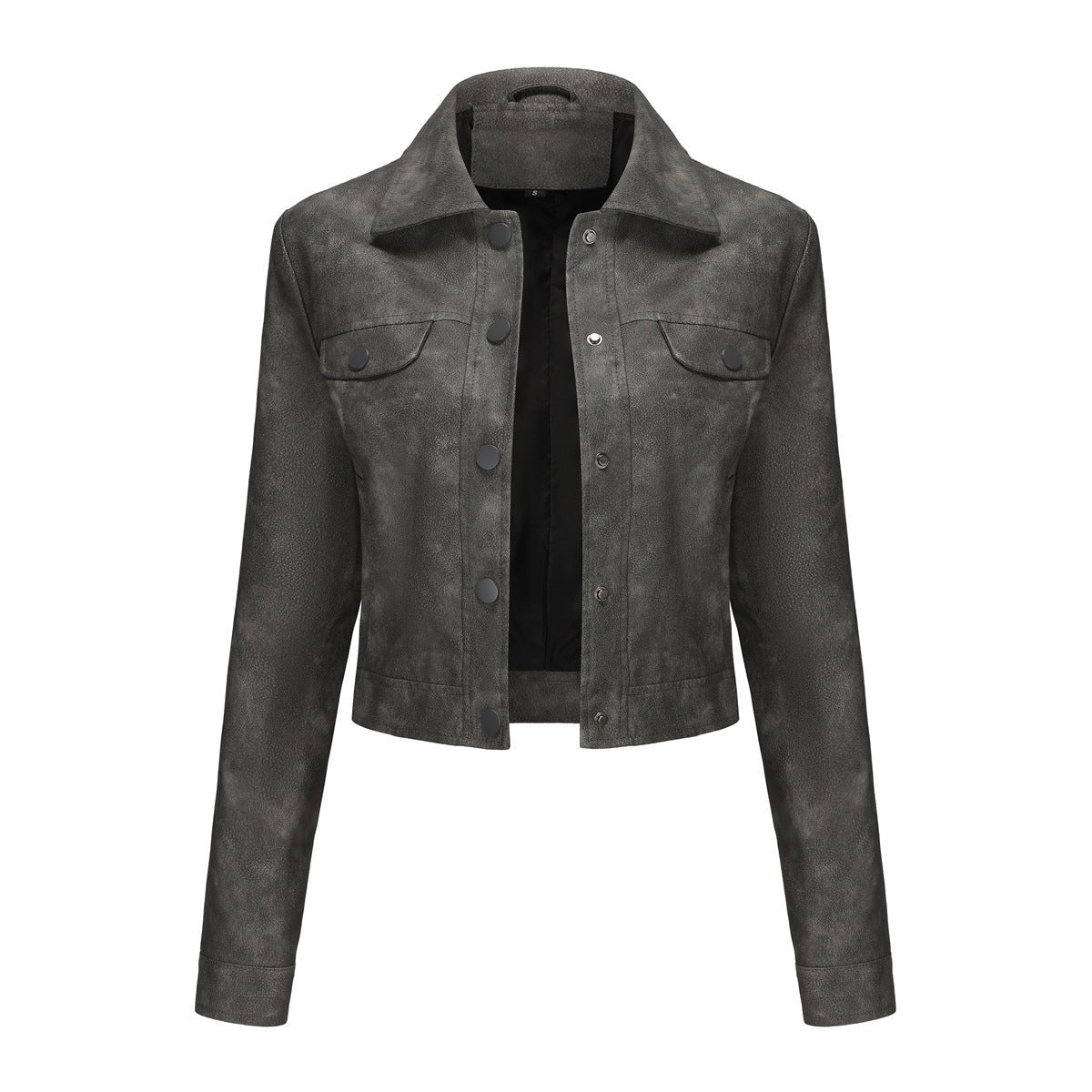 Thin multi-pocket cardigan casual jacket in lightweight fabric, front view