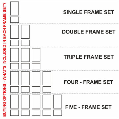 Ready to Go Wall Molding Kit - 3 Upper & 3 Bottom Frames | Easy Installation