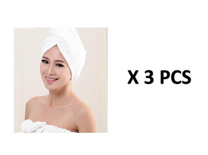 Women's hair dryer cap, absorbent dry hair towel in soft fabric for convenient hair drying