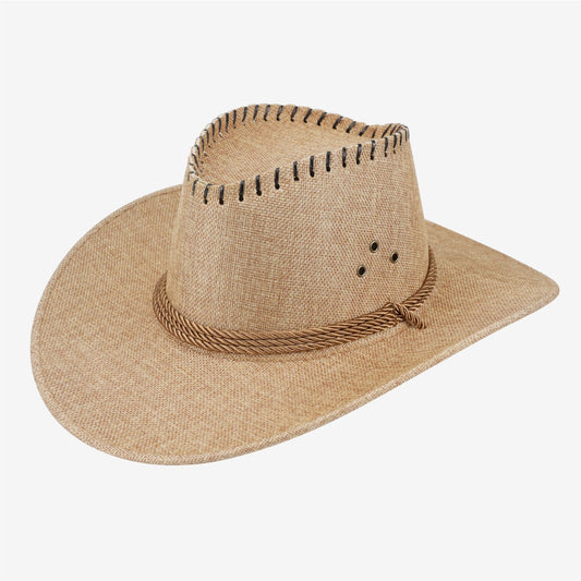 Men’s and women’s wide-brimmed Xinjiang felt cowboy hats with velvet surface for grassland sun protection