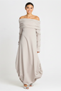 French Terry Curtain Dress - Putty