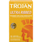 Trojan Ultra Ribbed Premium Lubricated Latex Condoms