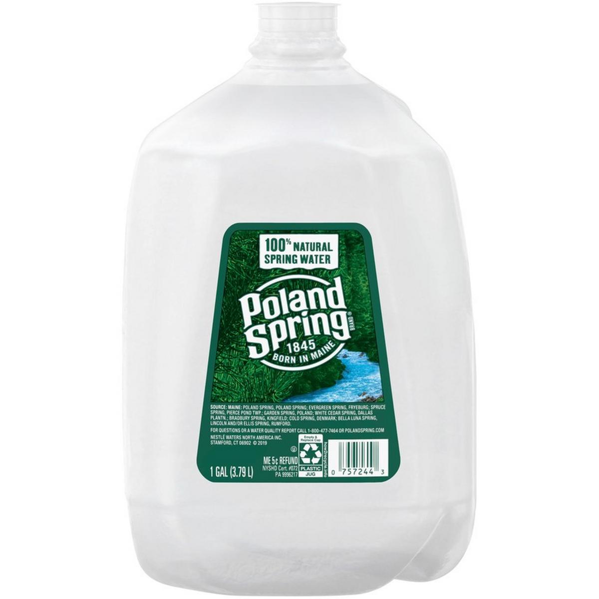 Poland Spring Brand 100% Natural Water, 1-gallon Plastic Jug