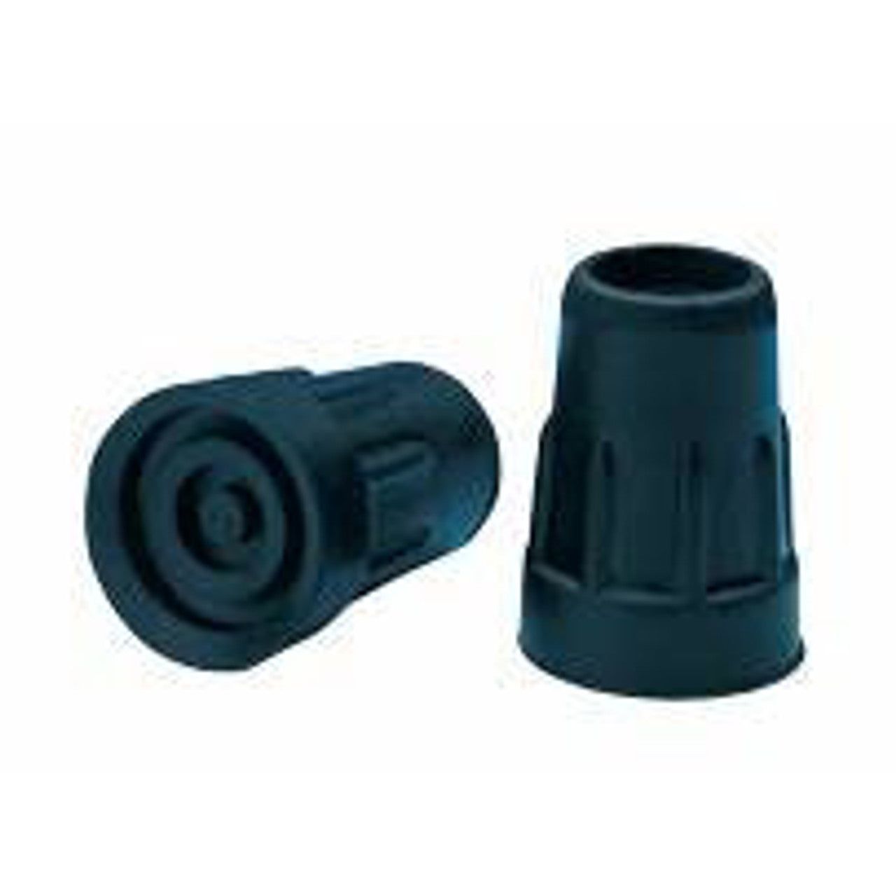 Carex® Replacement Black Cane Tip, 5/8" x 2-Pack