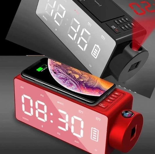 S91S fashion wireless Bluetooth speaker clock with compact digital display and sleek design