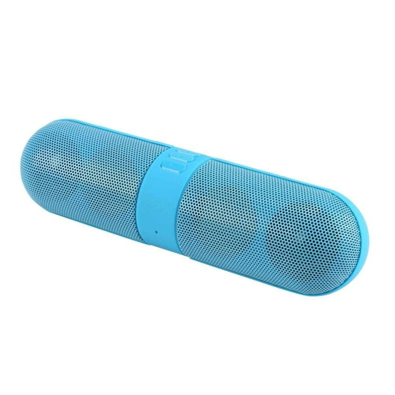 Portable Pill Bluetooth audio speaker, compact pill-shaped design in black My Store branding