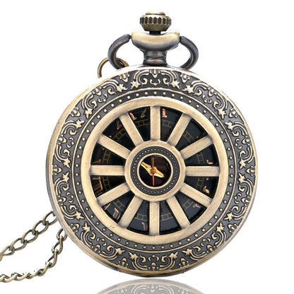 Vintage pocket watch with classic round case and hands, displayed against a clean background