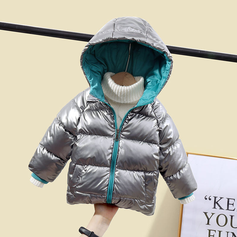 Boys' thickened winter Western-style coat in warm, durable fabric