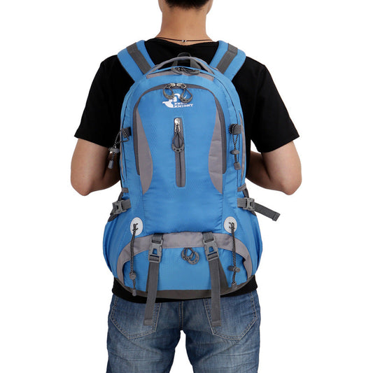 Outdoor waterproof mountaineering bag with durable pack design for hiking and climbing expeditions