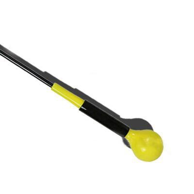 Golf swing trainer with compact design for practicing golf swings at home or on the course