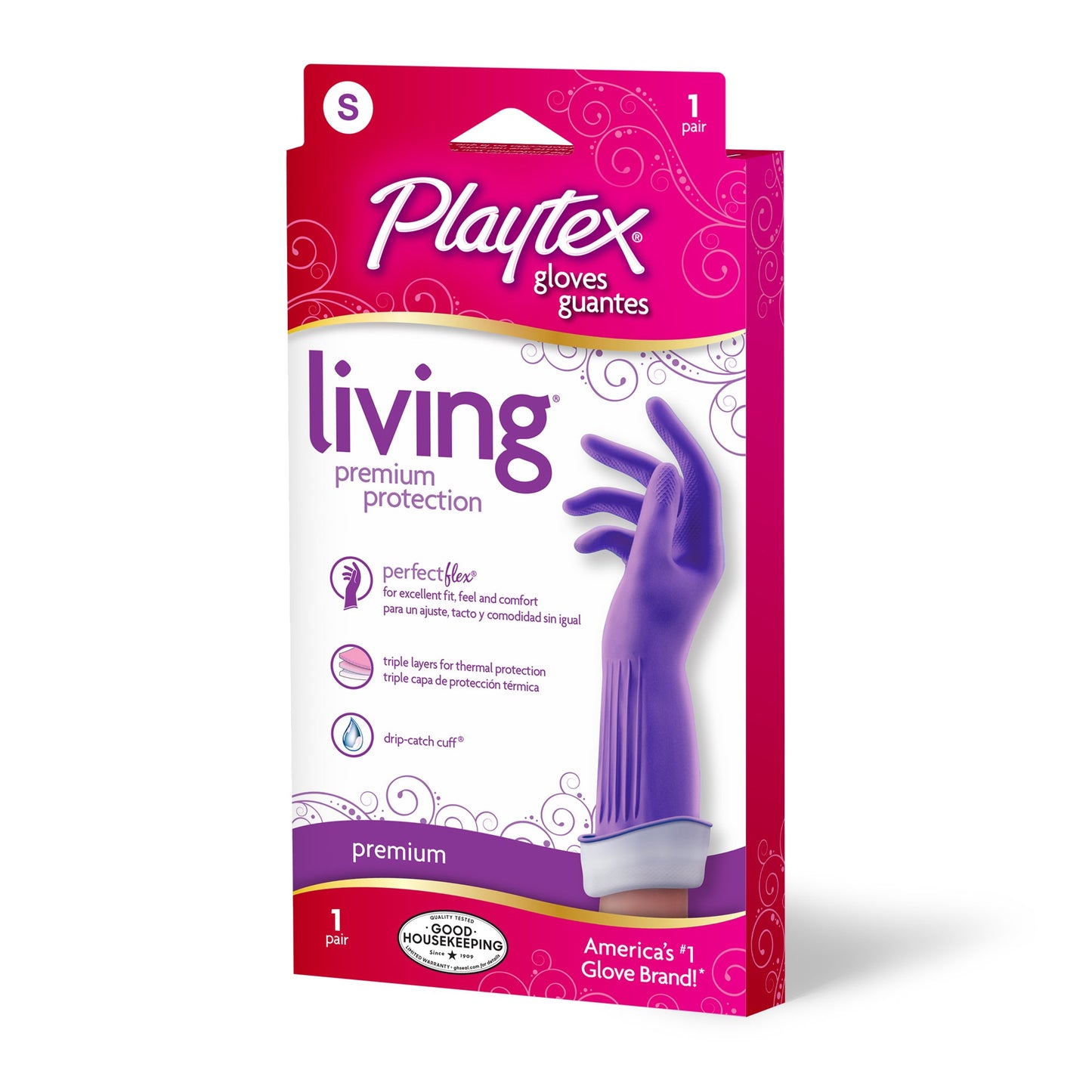 O-Cedar Playtex Gloves, Living, Small