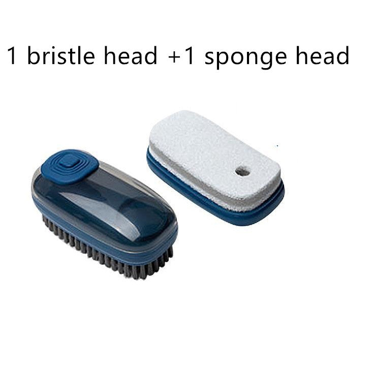 Multifunctional automatic liquid cleaning brush, soft shoe and clothes wash brush for household use