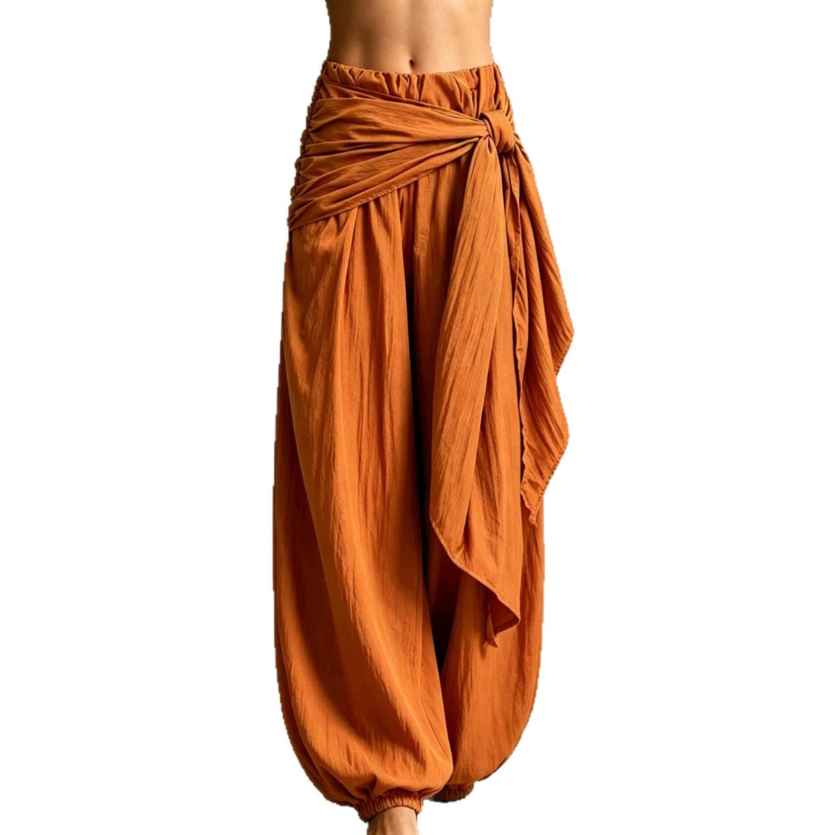 Women's loose casual pants with tie-waist design, My Storeennialized loose fit and relaxed silhouette
