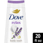 Dove Beauty Relaxing Lavender Oil & Chamomile Nourishing Body Wash - 22 Fl Oz