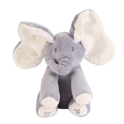Singing Elephant Pal for Kids by BACKUPMYFILESNOW® featuring a colorful plush elephant with a friendly face and musical features