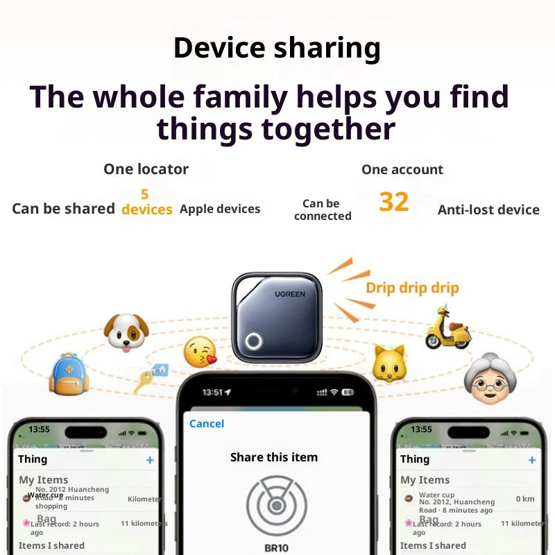Mini pet, elderly, and child tracker device by My Store in compact design