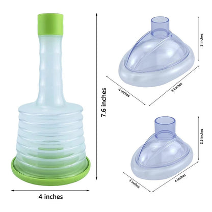 Manual choking emergency suction device for airway clearance and self-rescue first aid home medical use