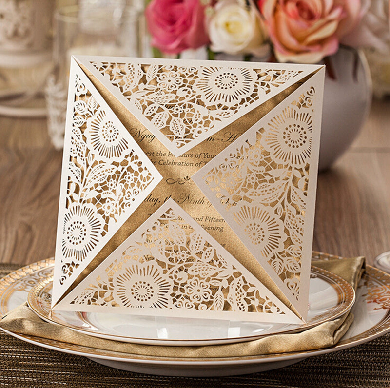 Personalized custom invitation card with elegant design and customizable details