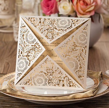 Personalized custom invitation card with elegant design and customizable details
