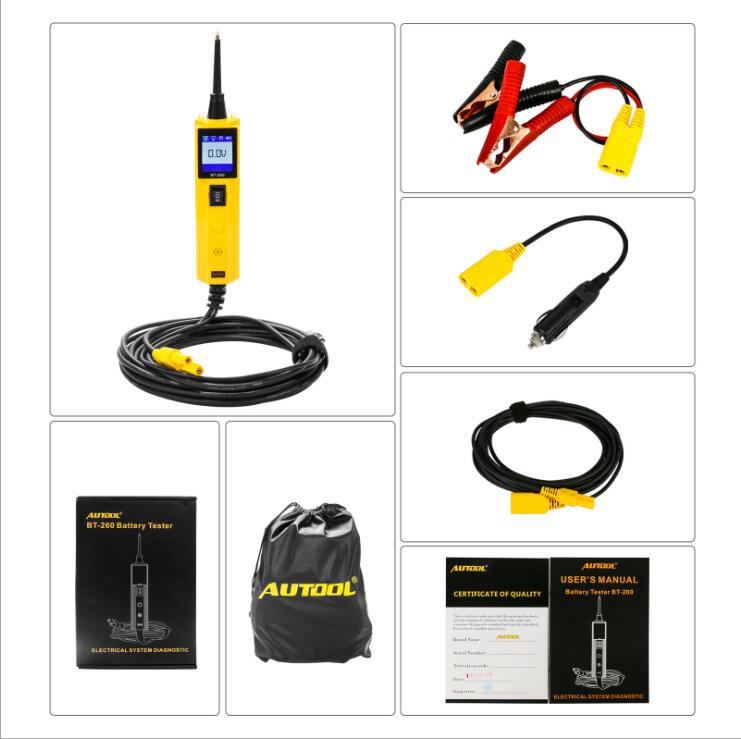 Auto circuit voltage fault maintenance detector, compact handheld diagnostic tool with digital display