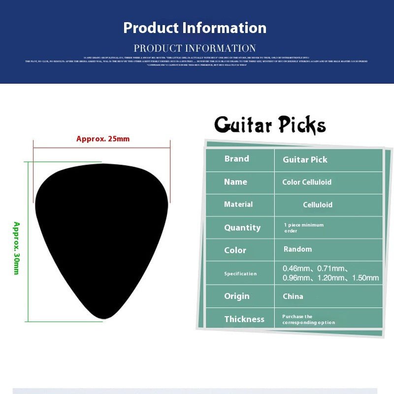 Folk Bakelite ukulele guitar pick in a classic vintage design