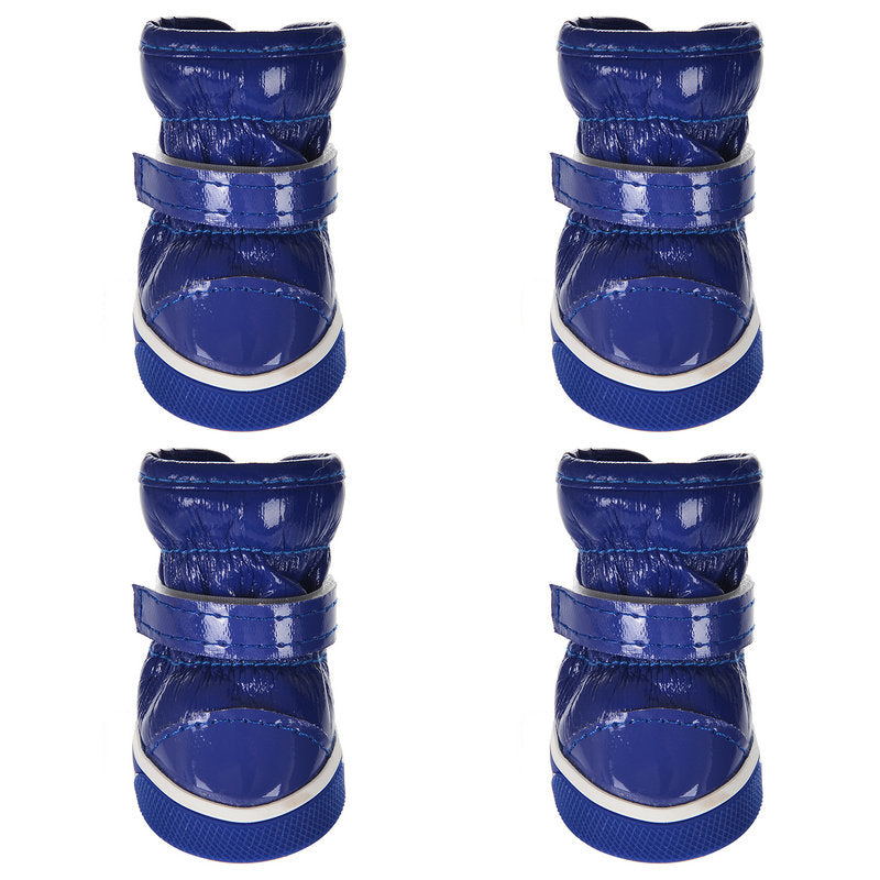 Pet cotton shoes ski boots by My Store, soft insulated footwear for pets in a snow boot style
