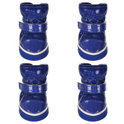Pet cotton shoes ski boots by My Store, soft insulated footwear for pets in a snow boot style