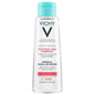 Vichy 3-in-1 Sensitive Skin Micellar Cleansing Water and Makeup Remover bottle, 200ml, with clear label and cap.