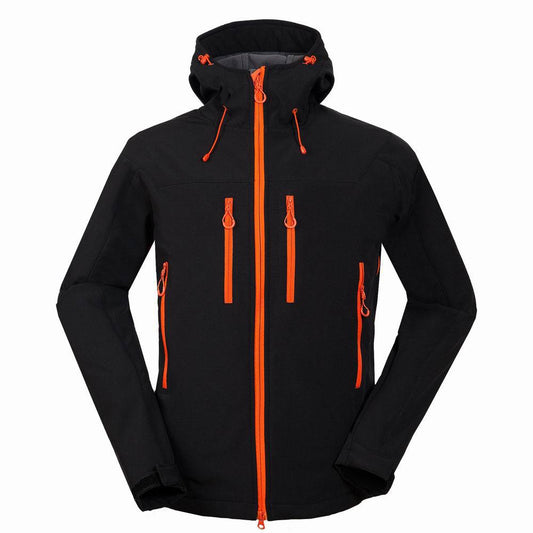 Men's outdoor mountaineering camping soft shell jacket by My Store