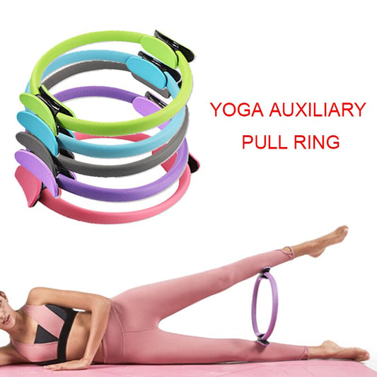 Yoga Pilates ring resistance circle for women and girls, dual exercise fitness equipment for home workouts