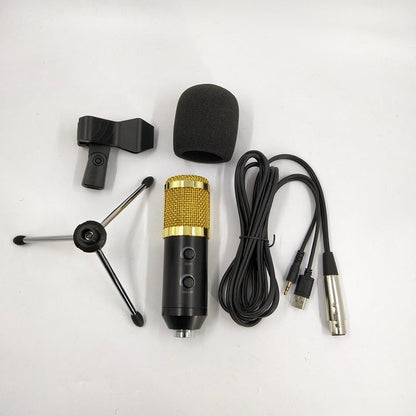Reverb BM800 microphone with black metal grille and adjustable stand setup